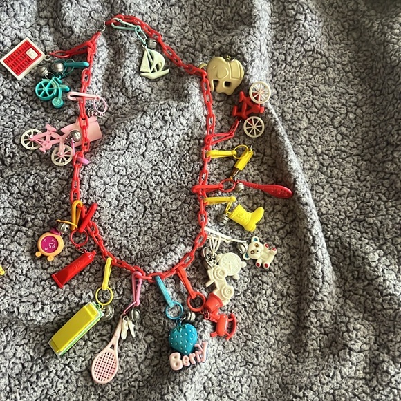 2 Available Vintage 1980s Charm Necklaces-Each one is available for purchase - Picture 5 of 10